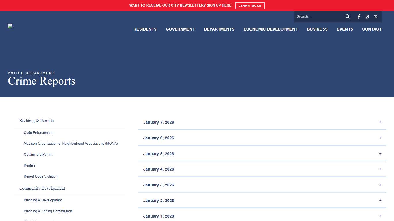 Crime Reports | Madison The City